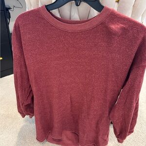 Sundry Coral Long Sleeve Top